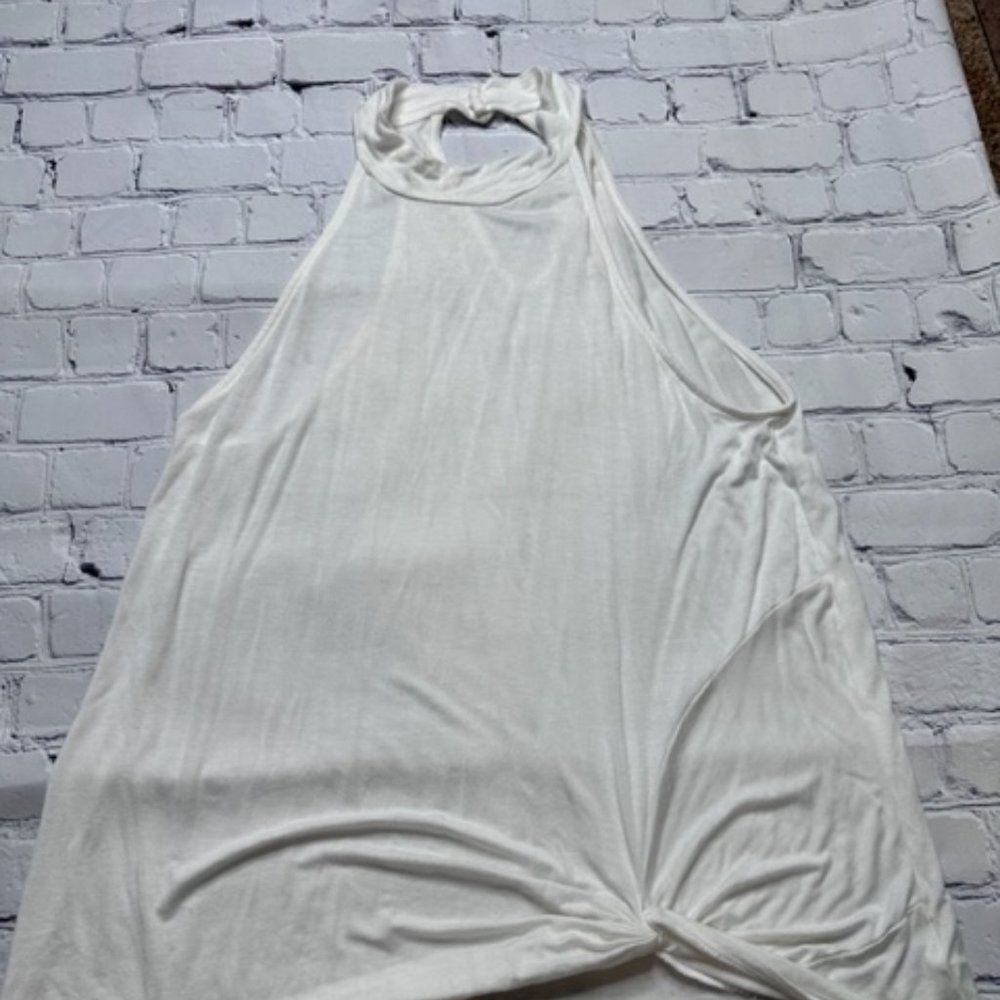 Cut out shoulder flow neck wrap top